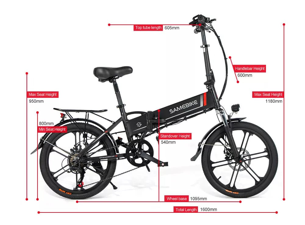 Samebike elektrische stadsfietsen