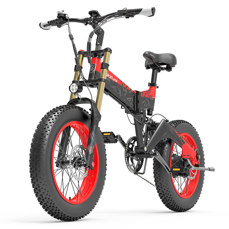 Vélo électrique à gros pneus LANKELEISI X3000 Plus pour la neige