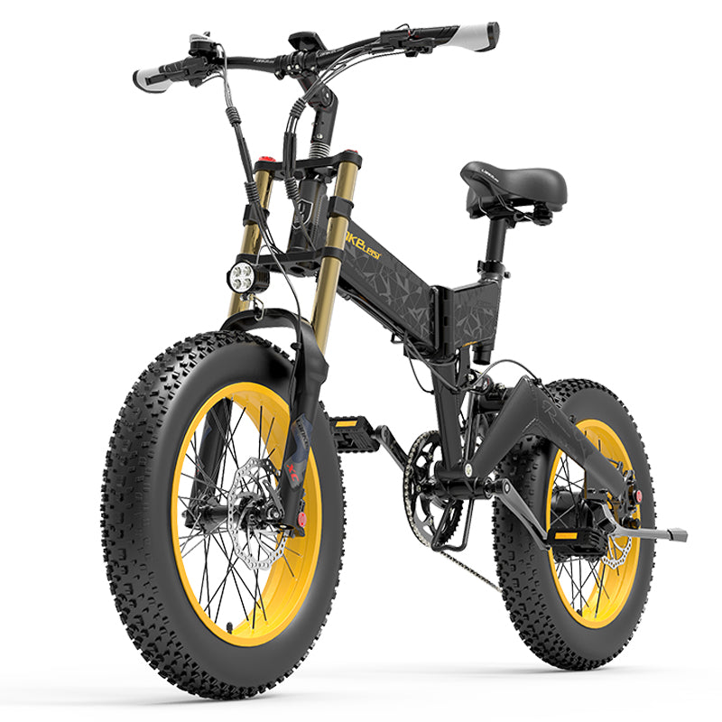 Vélo électrique à gros pneus LANKELEISI X3000 Plus pour la neige