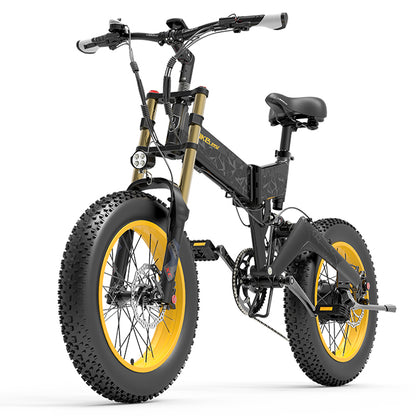 Vélo électrique à gros pneus LANKELEISI X3000 Plus pour la neige