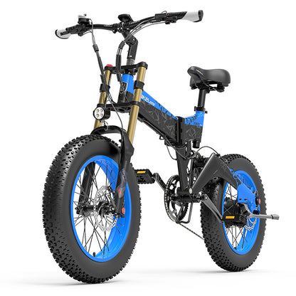 Vélo électrique à gros pneus LANKELEISI X3000 Plus pour la neige